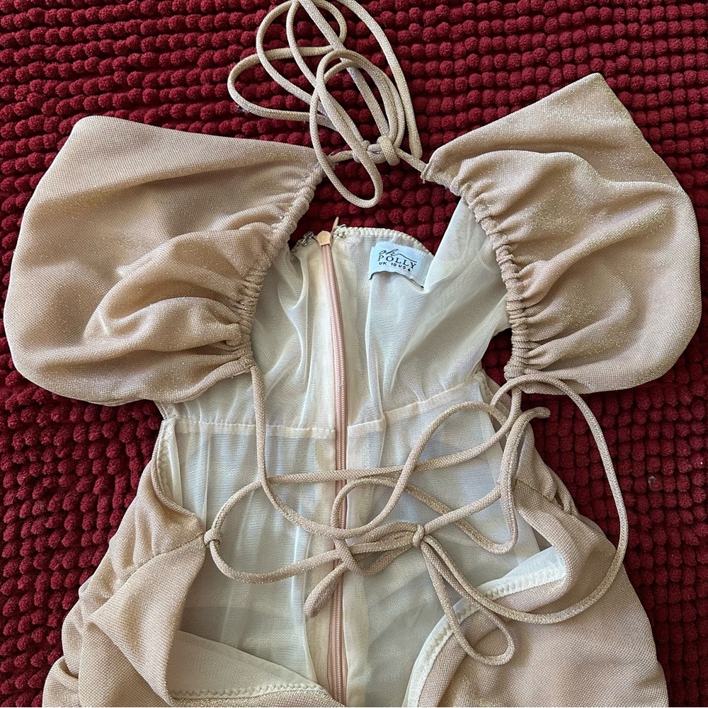 Oh Polly rose gold mini dress - Picture 6 of 8